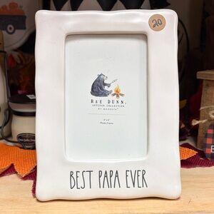 Rae Dunn Cream Photo Frame - Best Papa Ever
